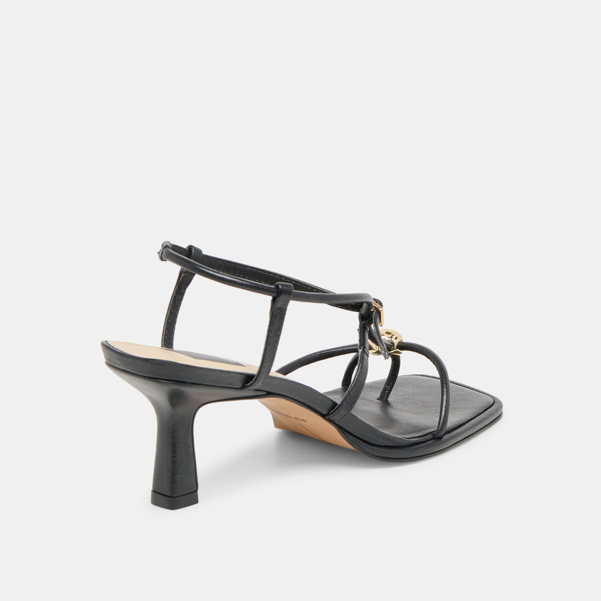 Mylee Black Leather Heels | Dolce Vita