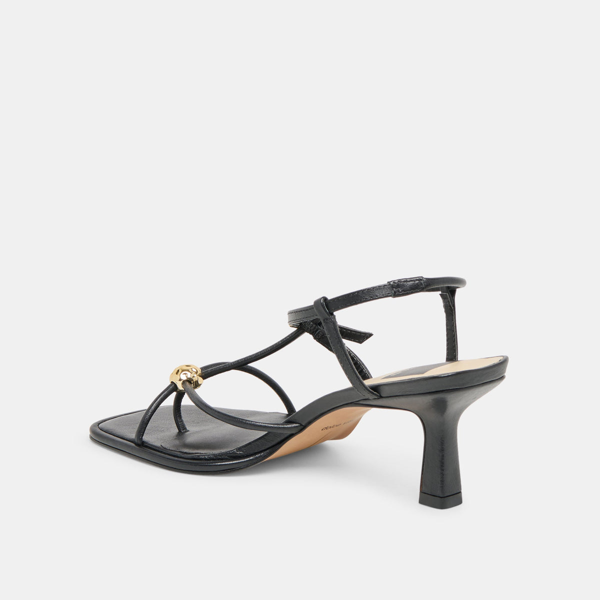 Mylee Black Leather Heels | Dolce Vita
