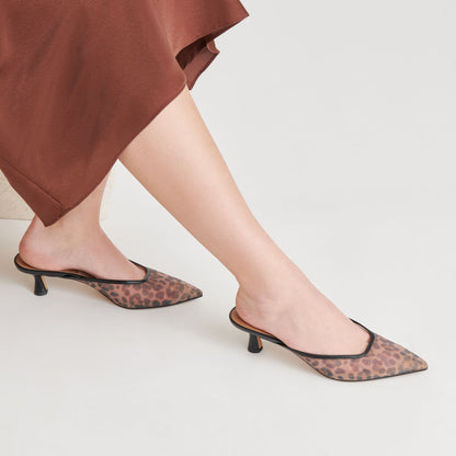 CLEO HEELS DK LEOPARD MESH | Dolce Vita