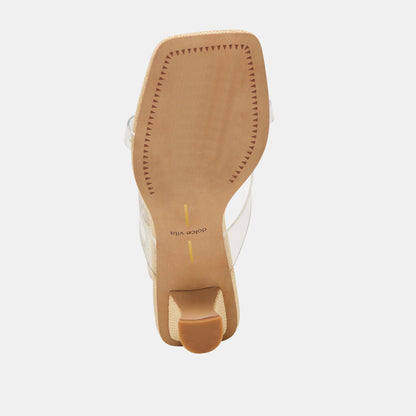 Brevel Vinyl Crystal Jelly Heels | Dolce Vita