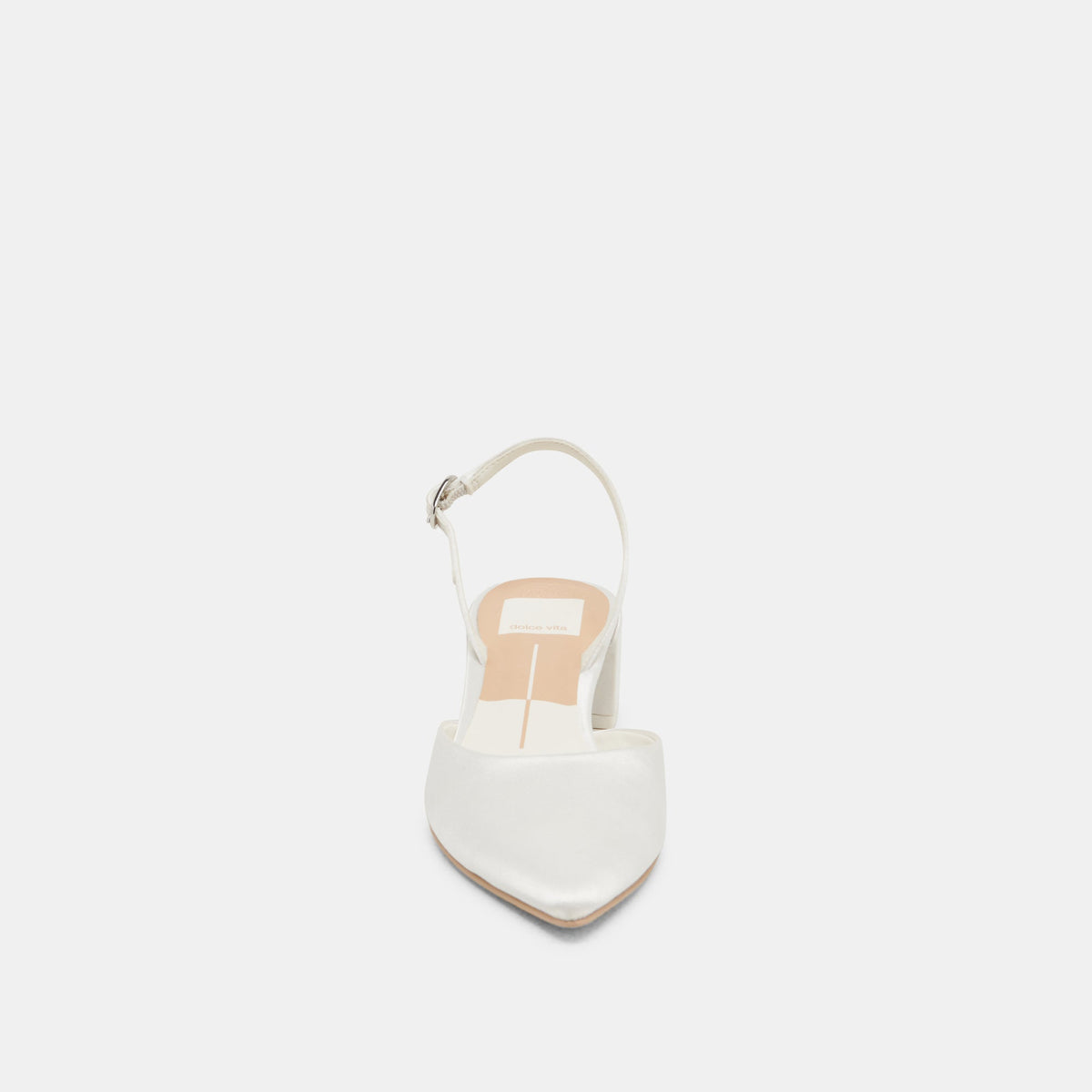 Carel Off White Satin Heels | Dolce Vita