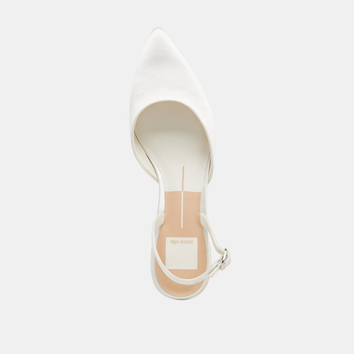 Carel Off White Satin Heels | Dolce Vita