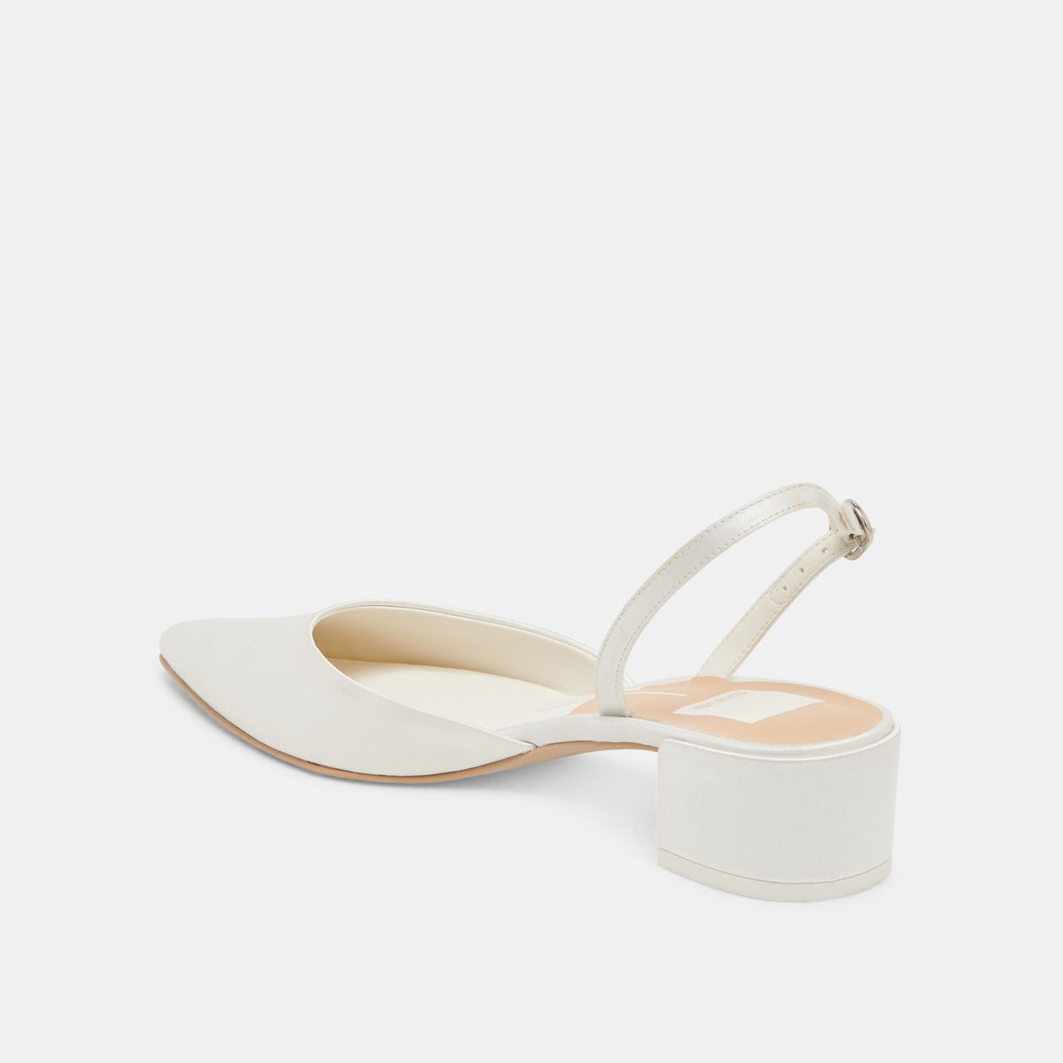 Carel Off White Satin Heels | Dolce Vita