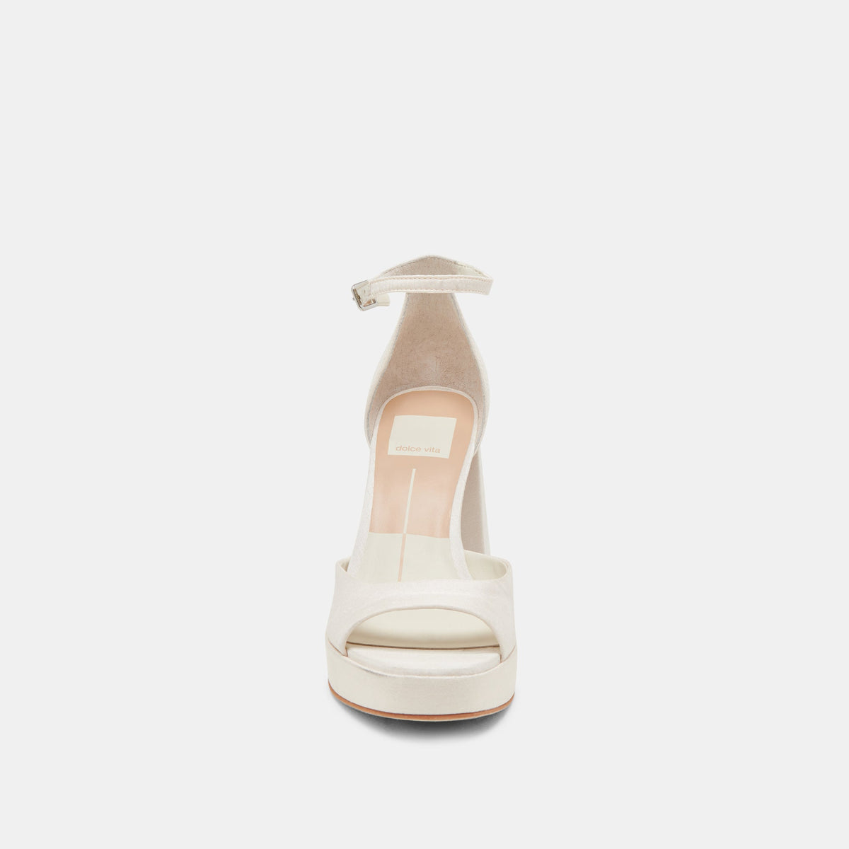 PANDRO HEELS WHITE SATIN | Dolce Vita