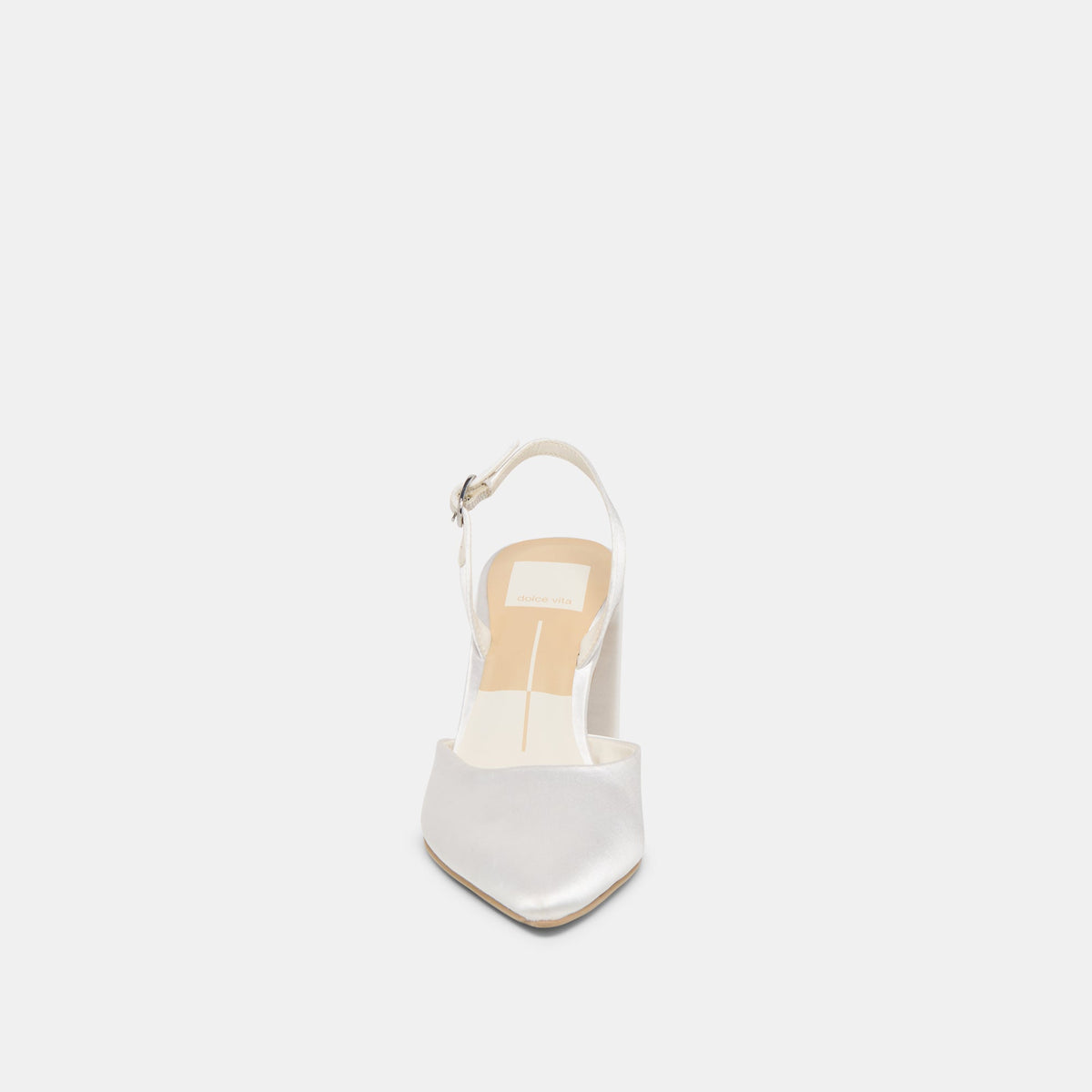 Carel True White Satin High Heels | Dolce Vita