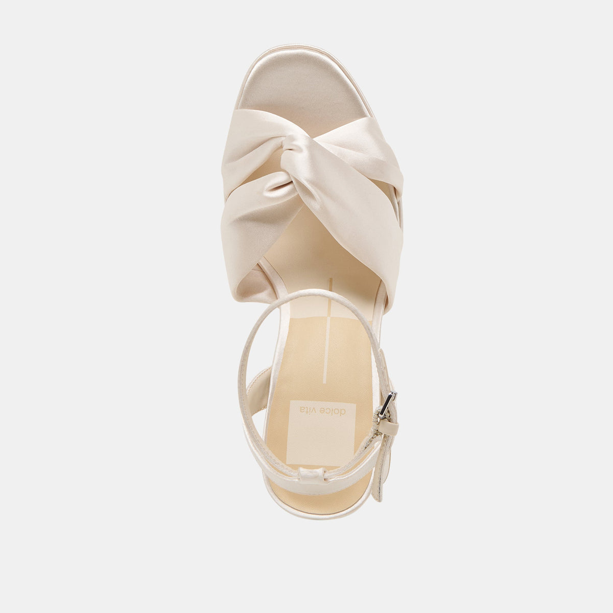 PARLO HEELS IVORY SATIN | Dolce Vita