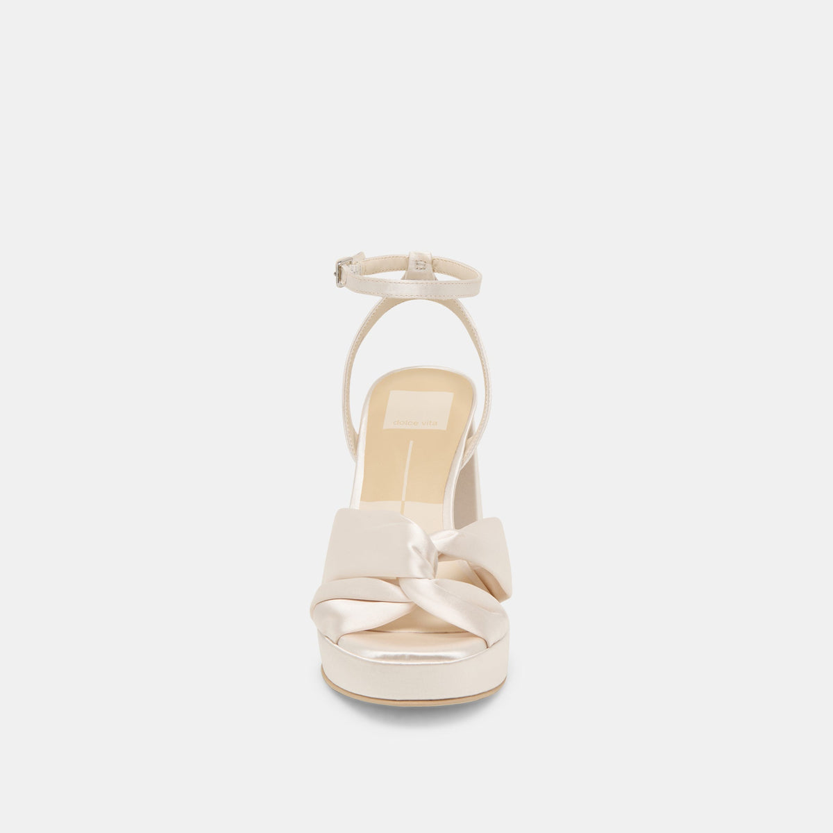 PARLO HEELS IVORY SATIN | Dolce Vita