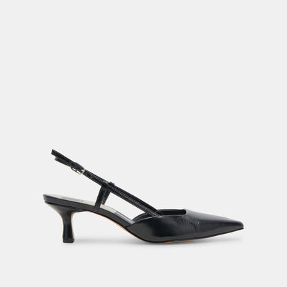 ODELA HEELS MIDNIGHT CRINKLE PATENT | Dolce Vita