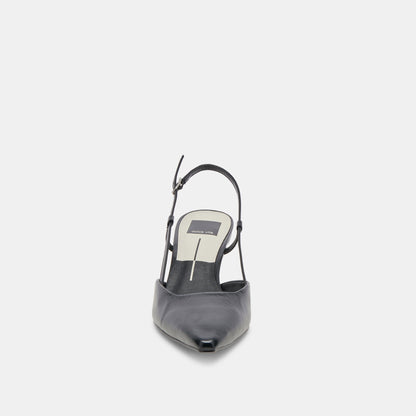 ODELA HEELS MIDNIGHT CRINKLE PATENT | Dolce Vita
