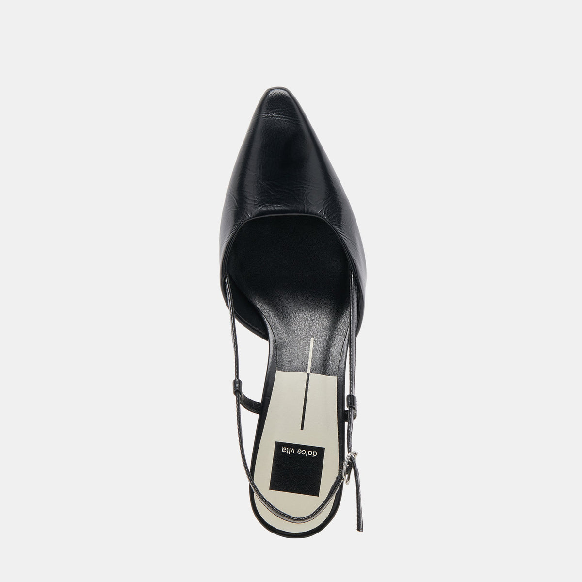 ODELA HEELS MIDNIGHT CRINKLE PATENT | Dolce Vita