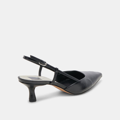 ODELA HEELS MIDNIGHT CRINKLE PATENT | Dolce Vita