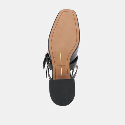 PATZY HEELS MIDNIGHT CRINKLE PATENT LEATHER | Dolce Vita