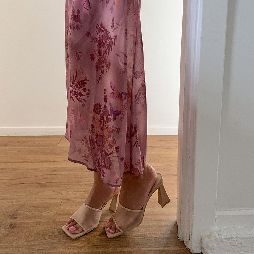 NARDA HEELS BLUSH MESH | Dolce Vita