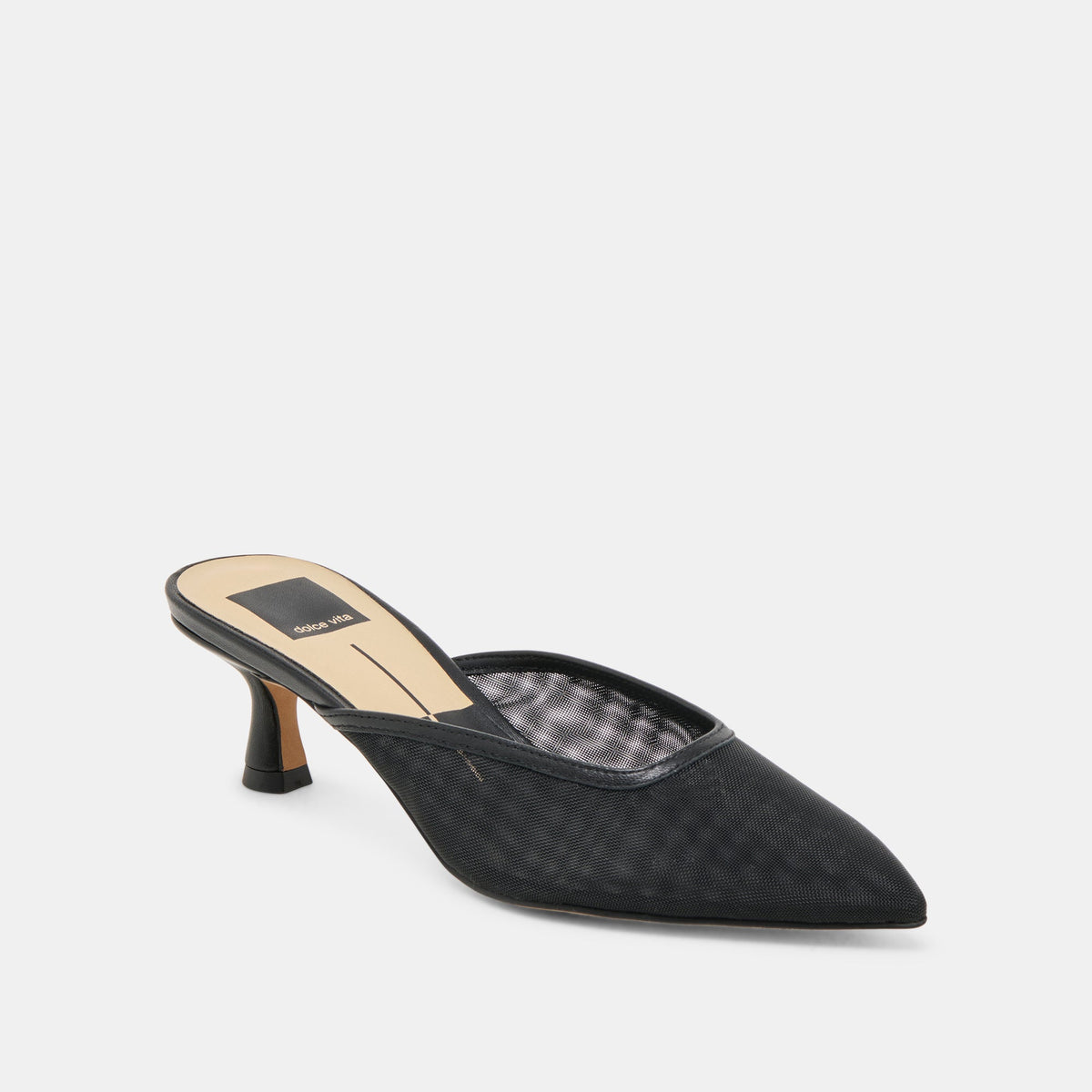 Cleo Onyx Mesh Heels | Dolce Vita