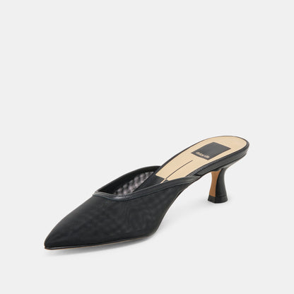 Cleo Onyx Mesh Heels | Dolce Vita