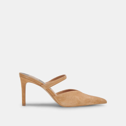 KANIKA HEELS TAN SUEDE | Dolce Vita