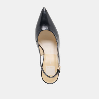 ELASI HEELS BLACK LEATHER | Dolce Vita