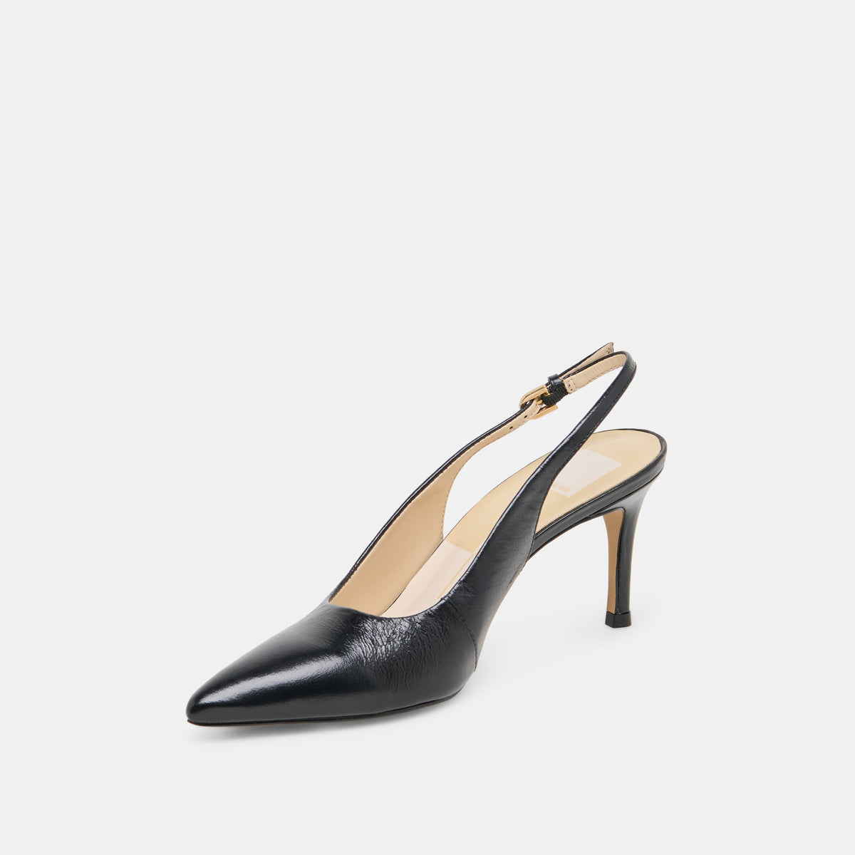 ELASI HEELS BLACK LEATHER | Dolce Vita