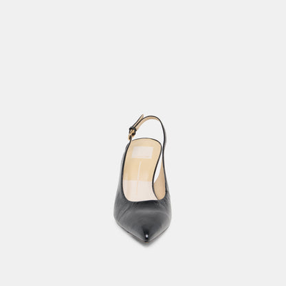ELASI HEELS BLACK LEATHER | Dolce Vita