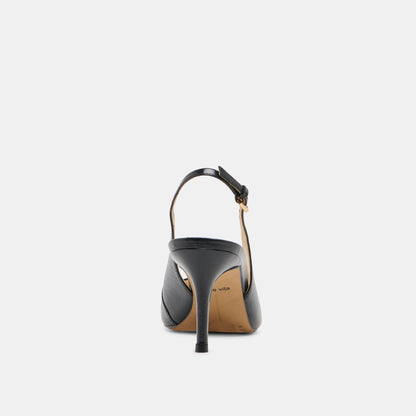 ELASI HEELS BLACK LEATHER | Dolce Vita