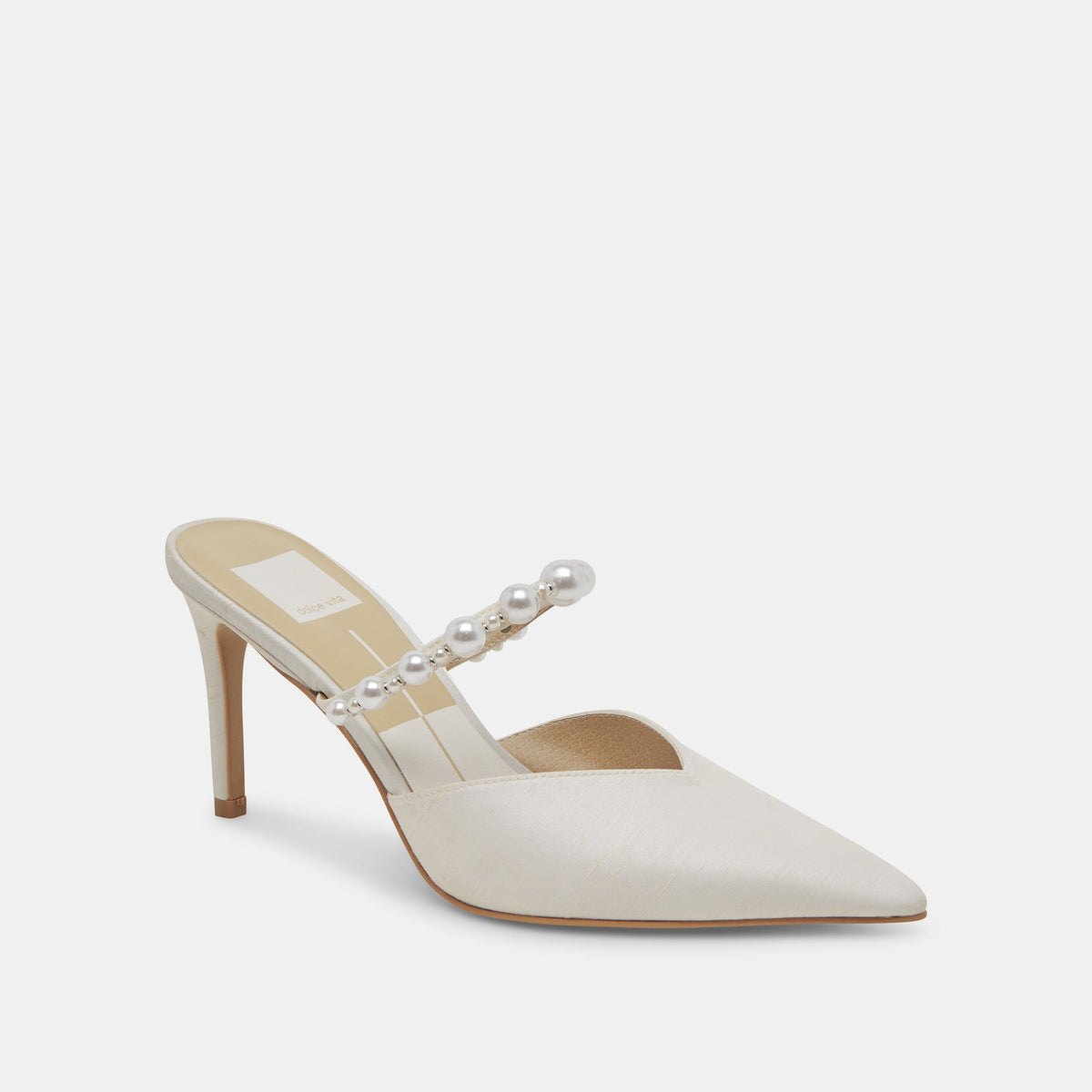 KANIKA Pearl Heels Vanilla Silk | Dolce Vita