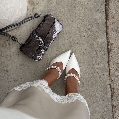 KANIKA Pearl Heels Vanilla Silk | Dolce Vita