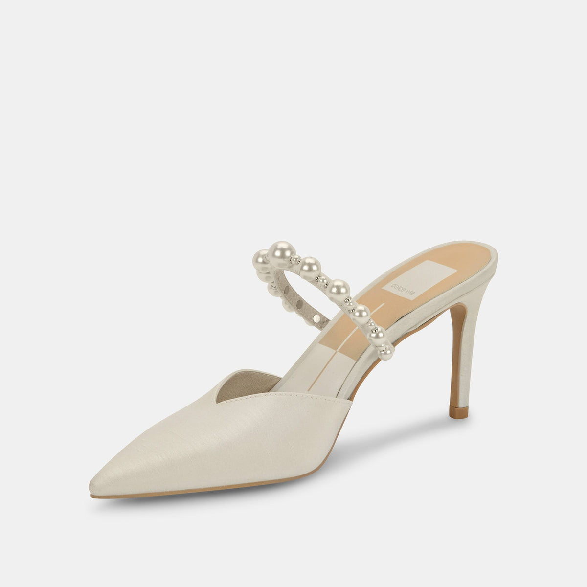 KANIKA Pearl Heels Vanilla Silk | Dolce Vita