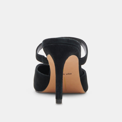 KANIKA HEELS ONYX SUEDE | Dolce Vita