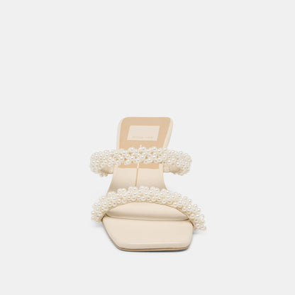 BONI PEARL HEELS VANILLA STELLA | Dolce Vita