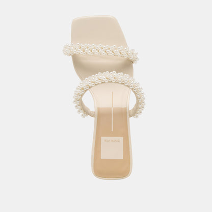 BONI PEARL HEELS VANILLA STELLA | Dolce Vita
