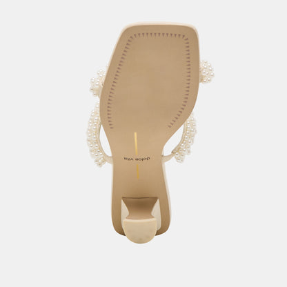 BONI PEARL HEELS VANILLA STELLA | Dolce Vita