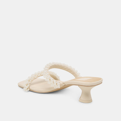 BONI PEARL HEELS VANILLA STELLA | Dolce Vita