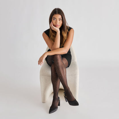 Carel Onyx Satin High Heels | Dolce Vita