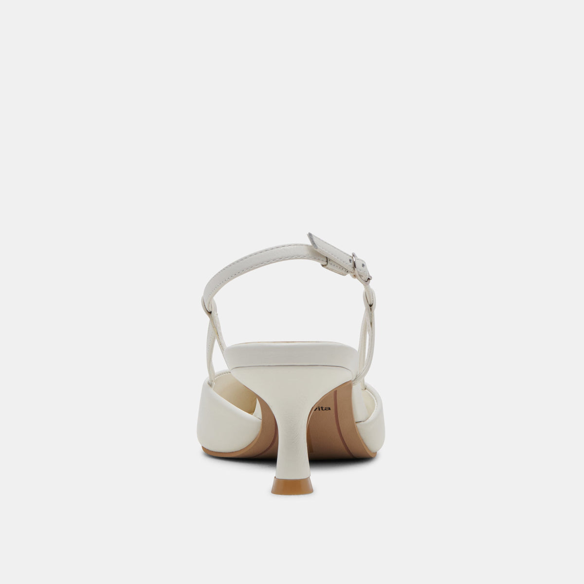 Odela White Leather Heels | Dolce Vita