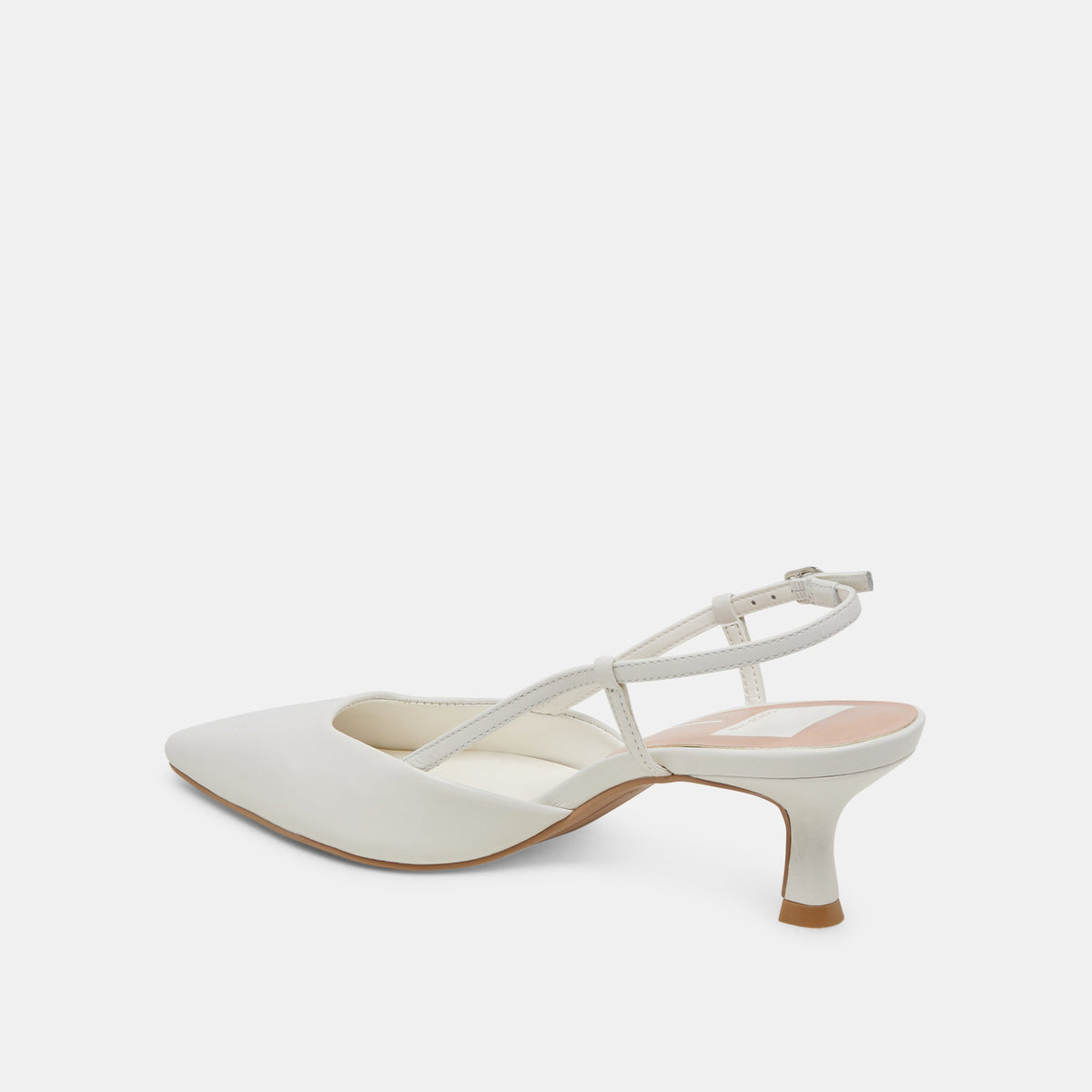 Odela White Leather Heels | Dolce Vita