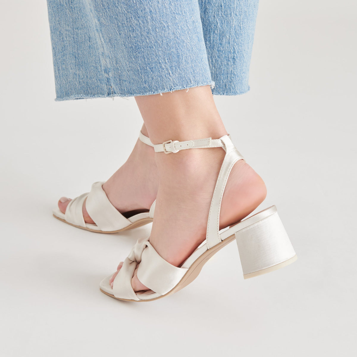 Brenna Ivory Satin Heels | Dolce Vita
