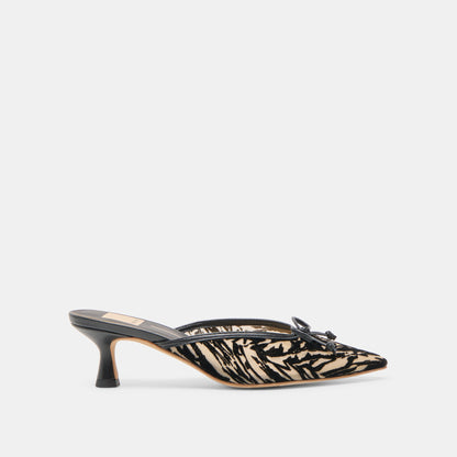 Cleo Zebra Velvet Mesh Heels | Dolce Vita