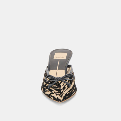 Cleo Zebra Velvet Mesh Heels | Dolce Vita