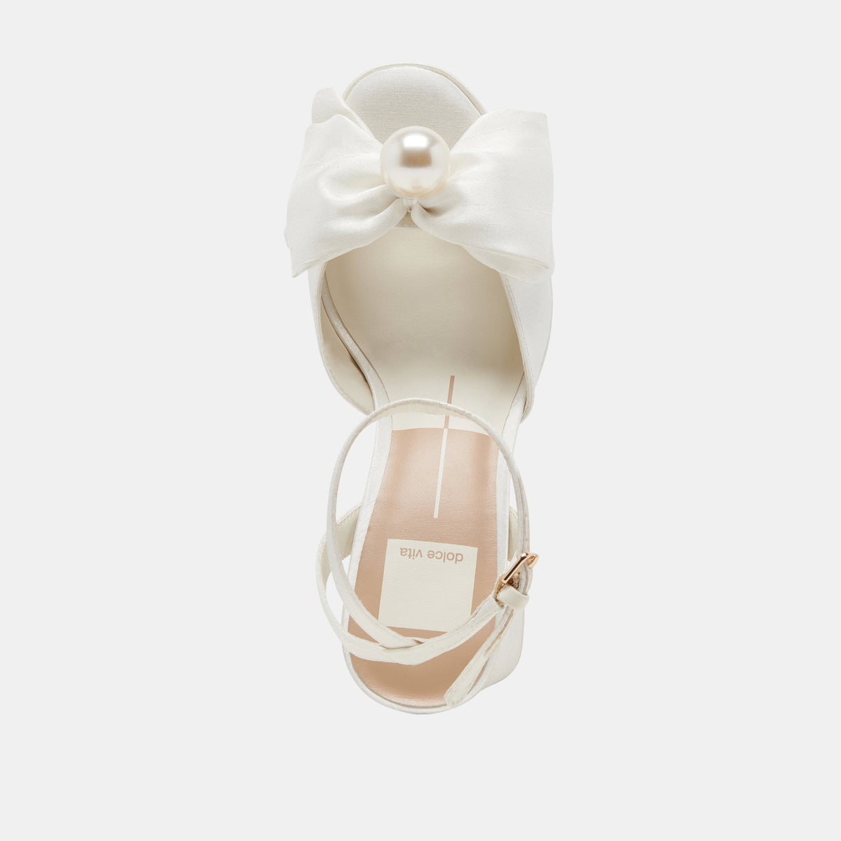 PATTON HEELS IVORY SATIN | Dolce Vita