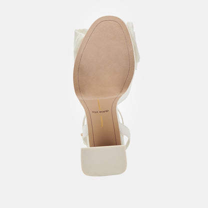 PATTON HEELS IVORY SATIN | Dolce Vita