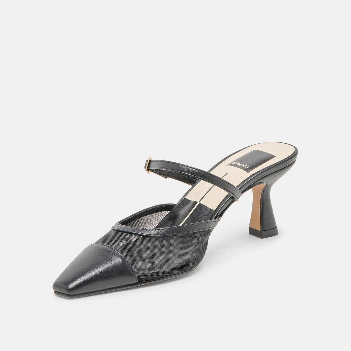 Loyd Onyx Mesh Heels | Dolce Vita