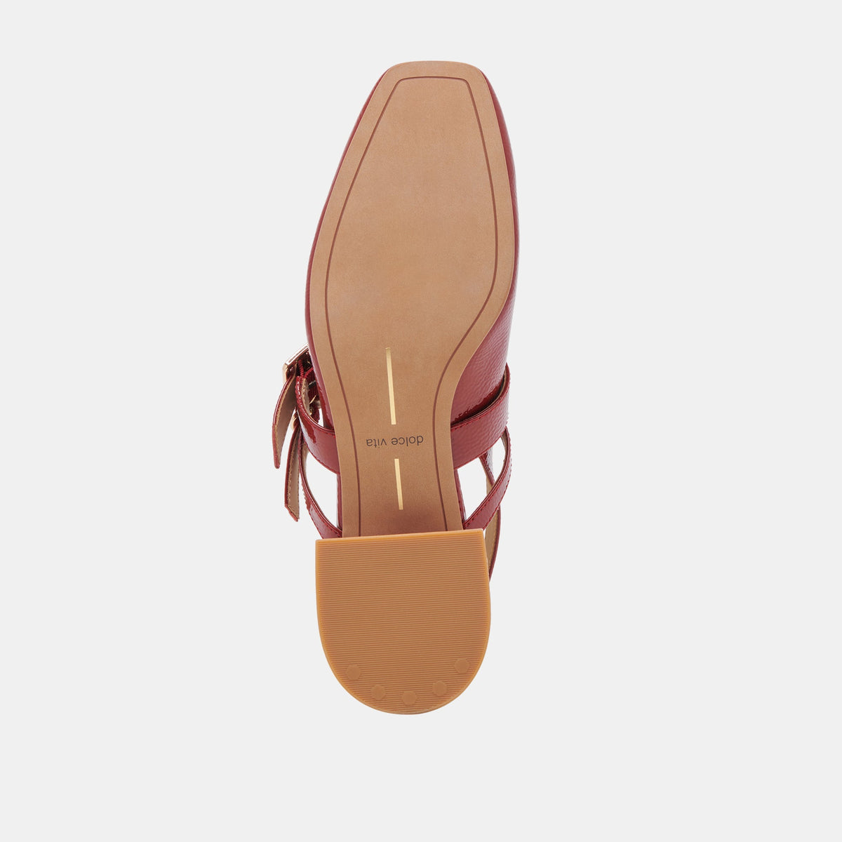 PATZY HEELS CRIMSON CRINKLE PATENT LEATHER | Dolce Vita