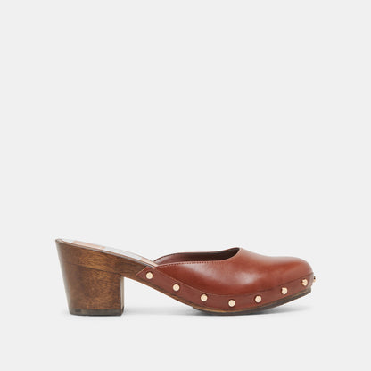 CAMYN HEELS BROWN LEATHER | Dolce Vita