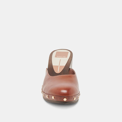 CAMYN HEELS BROWN LEATHER | Dolce Vita