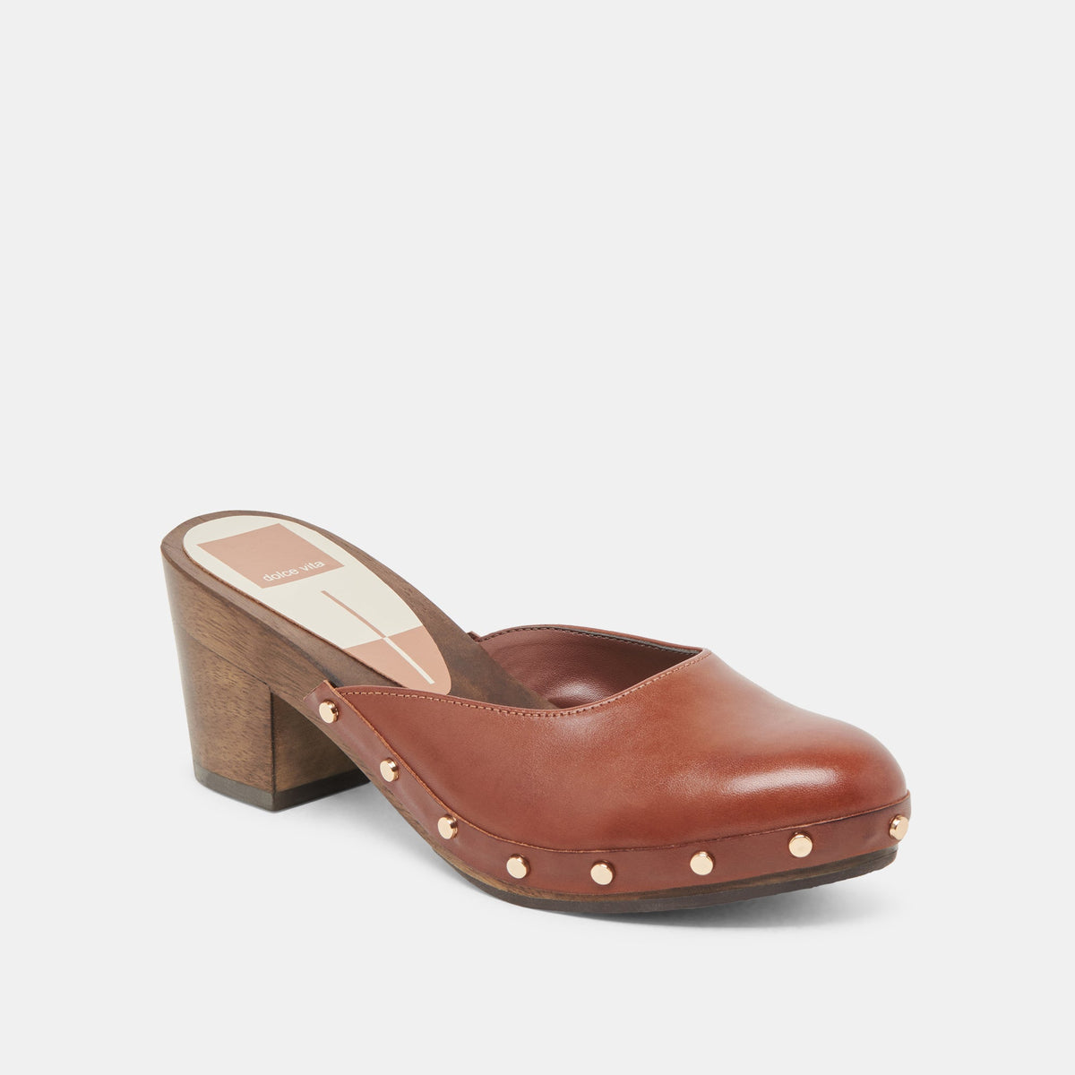 CAMYN HEELS BROWN LEATHER | Dolce Vita