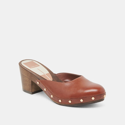 CAMYN HEELS BROWN LEATHER | Dolce Vita