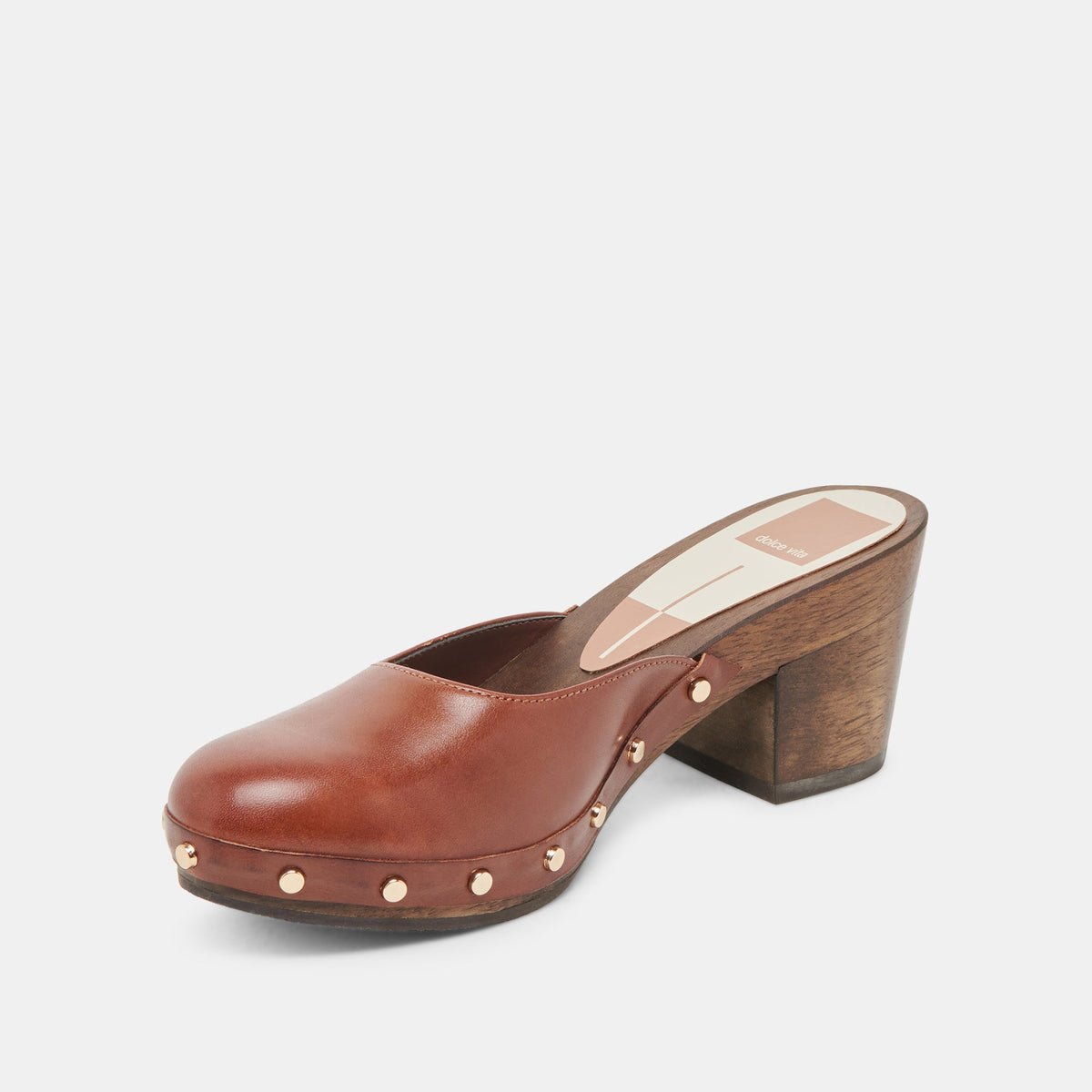 CAMYN HEELS BROWN LEATHER | Dolce Vita