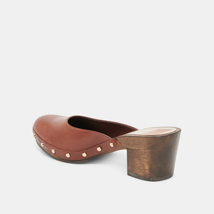 CAMYN HEELS BROWN LEATHER | Dolce Vita