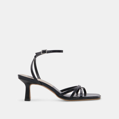 MANJI HEELS MIDNIGHT PATENT LEATHER | Dolce Vita