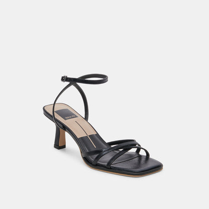 MANJI HEELS MIDNIGHT PATENT LEATHER | Dolce Vita